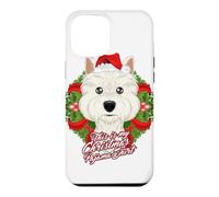 Custodia per iPhone 12 Pro Max Pigiama con scritta "This Is My Christmas", West Highland Terrier