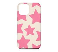 Custodia per iPhone 12 Pro Max Pink Star Minimal Coquette Carino Girly Estetica