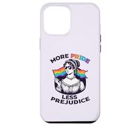 Custodia per iPhone 12 Pro Max PIÙ PRIDE LESS PREJUDICE Jane Austen LGBT Occhiali da sole Meme