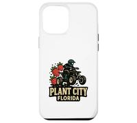 Custodia per iPhone 12 Pro Max Plant City Florida Retro Festival Vibes Fragola Florida