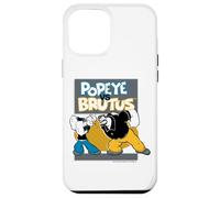 Custodia per iPhone 12 Pro Max Popeye il marinaio uomo vs bruto bluto retrò fumetto