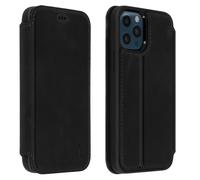 Custodia per iPhone 12 Pro Max Portacarte Pelle Funzione Stand Akashi Nero