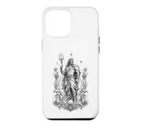 Custodia per iPhone 12 Pro Max Poseidone Sea Dio Onde Oceano Mitologia Greca Opera d'arte
