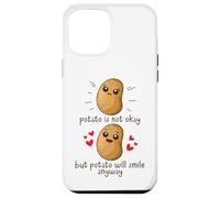 Custodia per iPhone 12 Pro Max Potato Is Not Okay Funny Potato Joke Meme Vegetable Potating