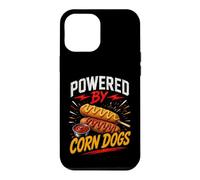 Custodia per iPhone 12 Pro Max Powered By Funny Corn Dogs Saying Humor Joke Gag