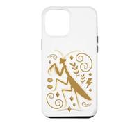 Custodia per iPhone 12 Pro Max Praying Mantis Silhouette Bug Nature Lover Art