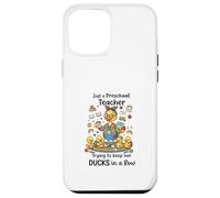 Custodia per iPhone 12 Pro Max Preschool Teacher Funny Classroom Humor Pre-K Teacher Gift