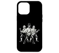 Custodia per iPhone 12 Pro Max Presidenti che suonano la chitarra Funny Rock Band 4 luglio Vintage