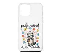Custodia per iPhone 12 Pro Max Professionista Overthinker Raccoon Coffee Lover