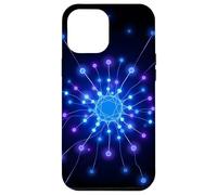 Custodia per iPhone 12 Pro Max Progettazione astratta della connessione tecnica dei nodi di rete