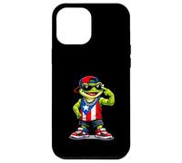 Custodia per iPhone 12 Pro Max Progetto grafico Ojo Watchful National Frog Puerto Rico Pride