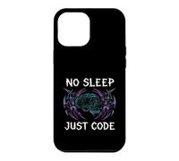 Custodia per iPhone 12 Pro Max Programmer Hacker No Sleep Just Code Cyberpunk Brain