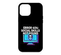 Custodia per iPhone 12 Pro Max Programmer Introvert Error 404 Social Skills Not Found