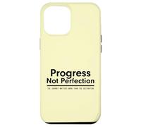 Custodia per iPhone 12 Pro Max Progress Not Perfection Inspirational Self Improvement