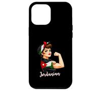 Custodia per iPhone 12 Pro Max Proud Strong Jordanian Girl Woman Girlfriend Jordan Flag
