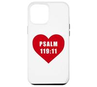 Custodia per iPhone 12 Pro Max Psalm 119:11 - Thy Word Have I Hid in Mine Heart Reference