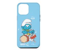 Custodia per iPhone 12 Pro Max Puffi Armonia Musicale Genius Cartone Animato 80s 90s Classico Retrò