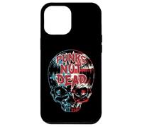 Custodia per iPhone 12 Pro Max Punks Not Dead Punk Rock USA Bandiera Vinile Record LP Skull
