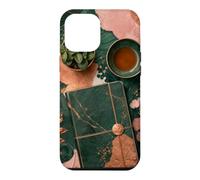 Custodia per iPhone 12 Pro Max Quiet Journal Natura morta per tè e piante