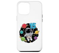 Custodia per iPhone 12 Pro Max Quindicesimo Compleanno Astronauta Pianeti 15 ° Carino Spazio