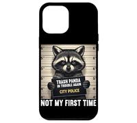 Custodia per iPhone 12 Pro Max Raccoon Mugshot Trash Panda nei guai non è la mia prima volta