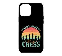 Custodia per iPhone 12 Pro Max Ragazze fantastiche giocano a scacchi Brain Training