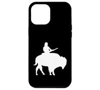 Custodia per iPhone 12 Pro Max Ragazzo su un Buffalo Silhouette