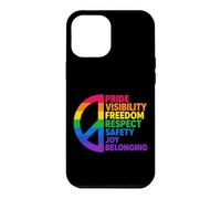 Custodia per iPhone 12 Pro Max Rainbow Peace Pride Visibilità Libertà Rispetto