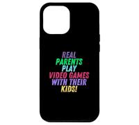 Custodia per iPhone 12 Pro Max Real Parents Play Video Games With Their Kids Gamer Mom Dad
