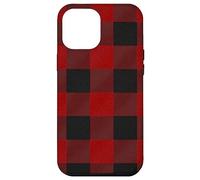 Custodia per iPhone 12 Pro Max Red Buffalo Design Christmas Decor Plaid Pattern
