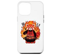 Custodia per iPhone 12 Pro Max Red panda Cooking Grill BBQ Funny Gift Red panda