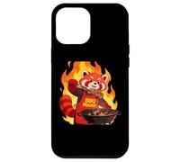 Custodia per iPhone 12 Pro Max Red panda Cooking Grill BBQ Funny Gift Red panda