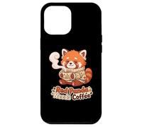 Custodia per iPhone 12 Pro Max Red panda needs Coffee Red Panda Girls Kids