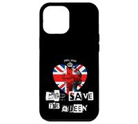 Custodia per iPhone 12 Pro Max Regina Elisabetta II Dio salvi la regina Punk Memoriam Love