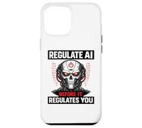 Custodia per iPhone 12 Pro Max Regola l'IA prima che regoli il tuo teschio robot