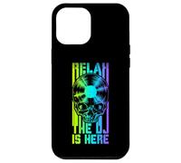 Custodia per iPhone 12 Pro Max Relax The DJ Is Here LP Gothic Skull per amanti del disco in vinile