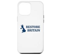 Custodia per iPhone 12 Pro Max Restore Britain - UK Patriot Conservative Graphic (White)