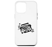 Custodia per iPhone 12 Pro Max Retro 80s 90s Boom-box Vintage Cassette Player Graphic Tee