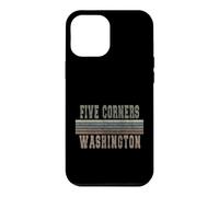 Custodia per iPhone 12 Pro Max Retro Five Corners Washington