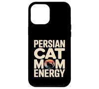 Custodia per iPhone 12 Pro Max Retro Persiano Gatto Mamma Energia