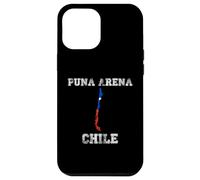Custodia per iPhone 12 Pro Max Retro Punta Arena Cile Distressed Chile Bandiera
