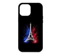 Custodia per iPhone 12 Pro Max Retro Silhouette Eiffel Tower Paris France Travel Souvenir