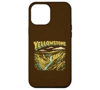 Custodia per iPhone 12 Pro Max Retro Yellowstone National Park Vintage Style Classic