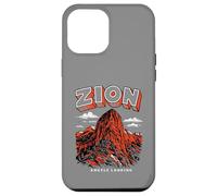 Custodia per iPhone 12 Pro Max Retro Zion National Park Vintage Style Angels Landing Utah