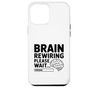 Custodia per iPhone 12 Pro Max Ricablaggio del cervello Attendere prego Mindfulness Humor