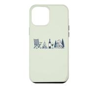 Custodia per iPhone 12 Pro Max Rifugio per un fine settimana in montagna in campeggio Campfire Wine Cabin