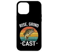 Custodia per iPhone 12 Pro Max RISE GRIND CAST Amante della pesca Fish Whisperer Avventure Lago