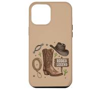 Custodia per iPhone 12 Pro Max Rodeo Legend - Cappello da cowboy stile western, stile country life