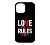Custodia per iPhone 12 Pro Max Romantic Couple Quote Valentine's Day Love Makes The Rules