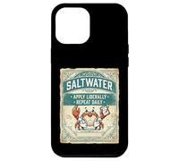 Custodia per iPhone 12 Pro Max Saltwater Doctor Crab Ocean Vintage Design